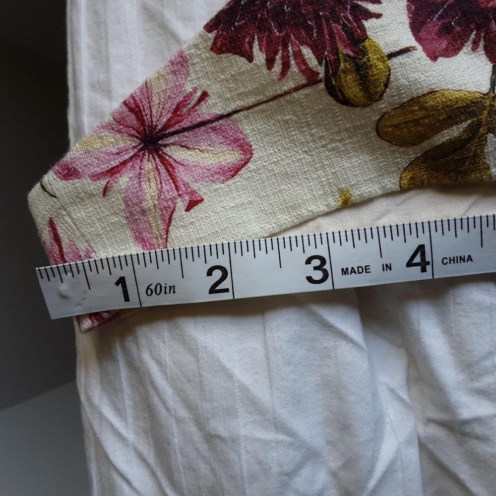 Lands' End Summer Floral Botanical Plus Size Lined Pockets Midi Dress - Picture 14 of 16